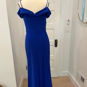 Royal blue stretch evening gown - TALL